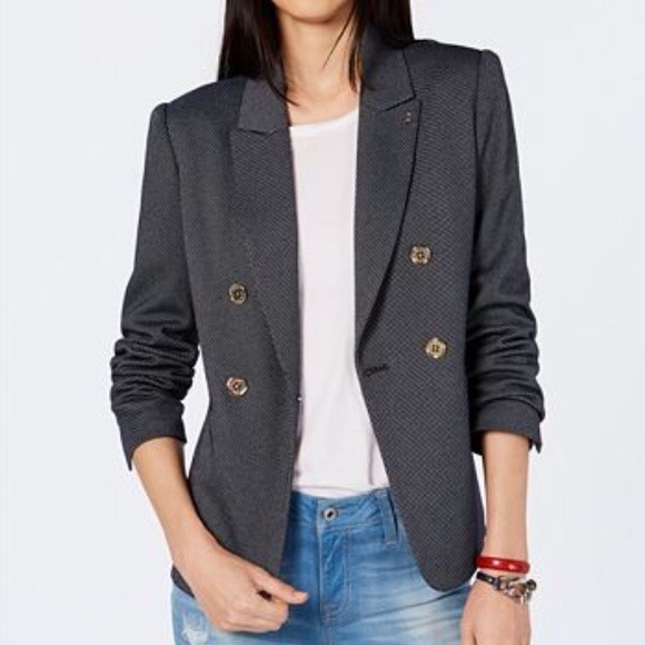 tommy hilfiger double breasted blazer